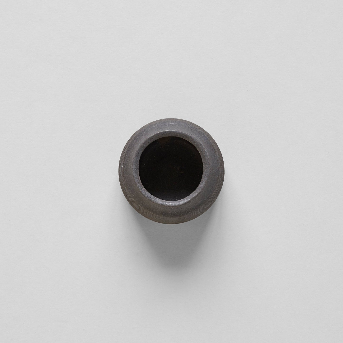 Stoneware Match Strike Pot: Black