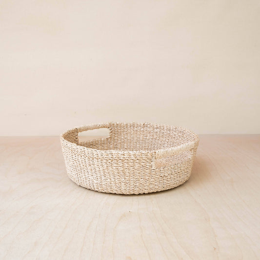 Round Straw Woven Basket