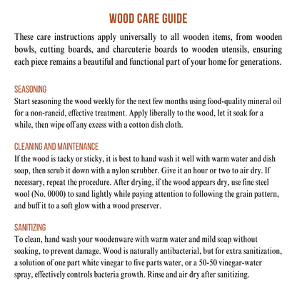 14" Ola Handmade Wood Platter Serving Tray, Home Décor