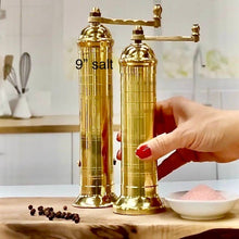 Load image into Gallery viewer, The original &#39;Brass Mill&#39; - 9&quot; salt grinder
