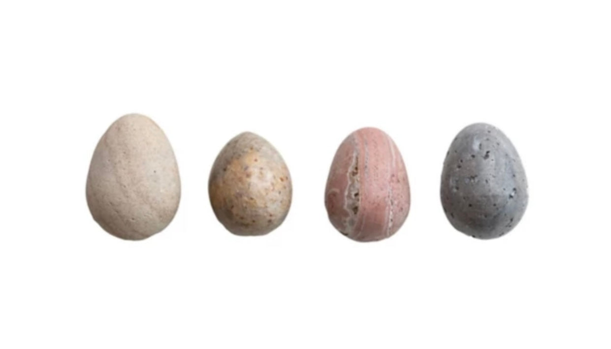 Carved Natural Stone Shaped Egg