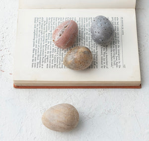 Carved Natural Stone Shaped Egg