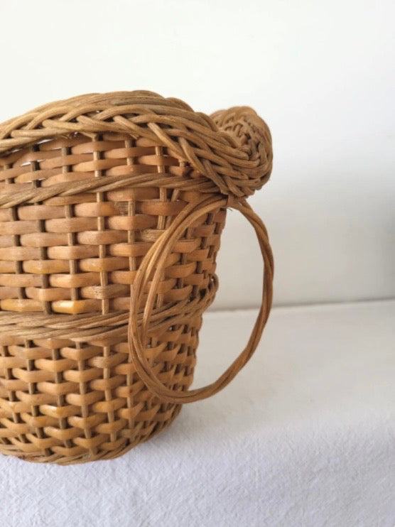 Found Woven Bottle Cradle