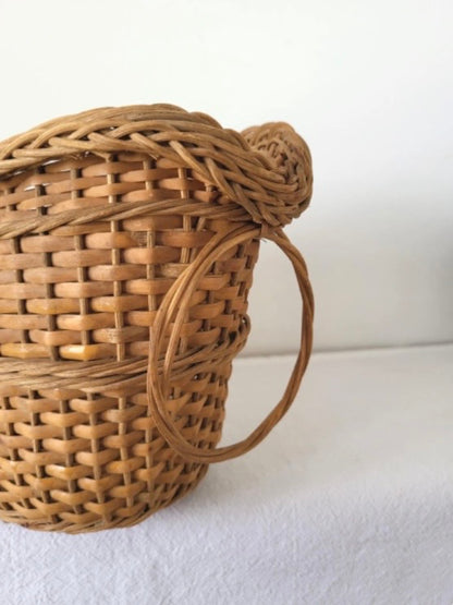 Found Woven Bottle Cradle