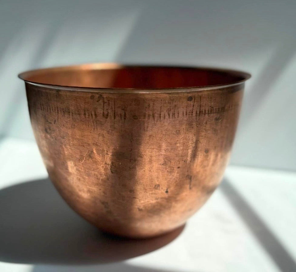 The French Vintageg Copper Preserve Bowl