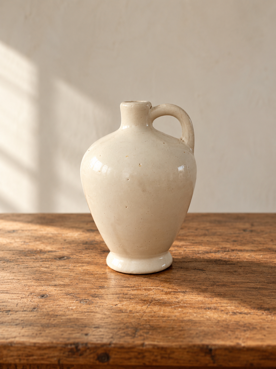 Vintage Cream Stoneware Jug