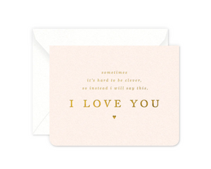 Clever Love Greeting Card