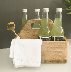Golden Bottle Opener w/ White Marble Handle