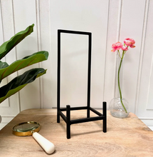 Load image into Gallery viewer, Modern Black Iron Bookstand

