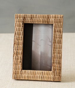 Woven Wicker Rattan Photo Frame