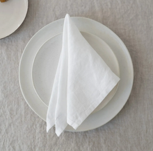 Load image into Gallery viewer, White Linen Napkins Set of 2
