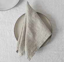 Load image into Gallery viewer, Melange Lightweight Linen Napkin Set of 2
