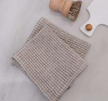 Load image into Gallery viewer, Natural Linen Waffle Dish Cloths - Set of 2
