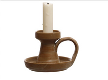 Load image into Gallery viewer, Stoneware Candleholder w/ Handle

