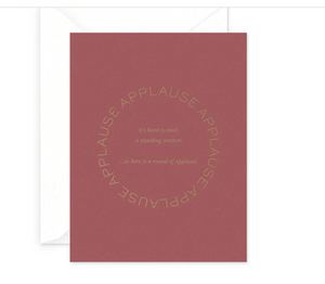 Round Of Applause Greeting Card