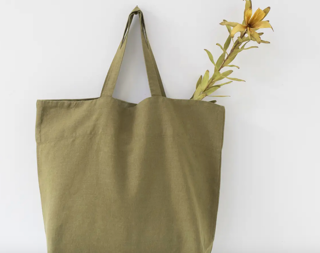 Martini Olive Linen Bag