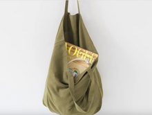 Load image into Gallery viewer, Martini Olive Linen Bag
