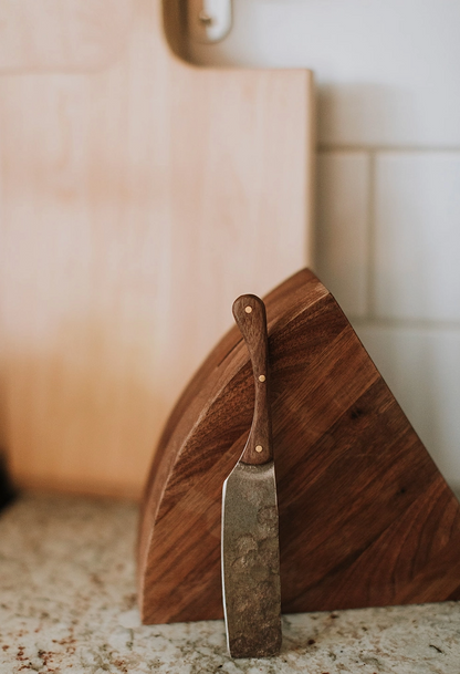 Cheese Block w/Hand Forged Knife