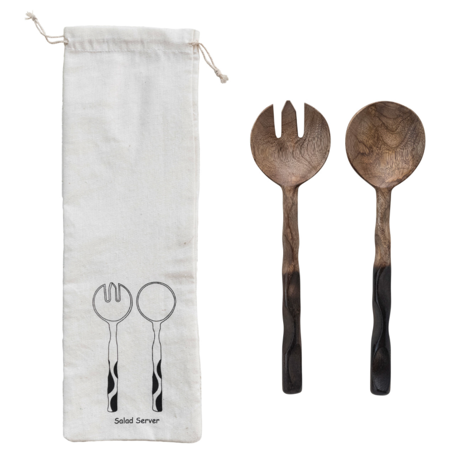 Mangowood Salad Servers