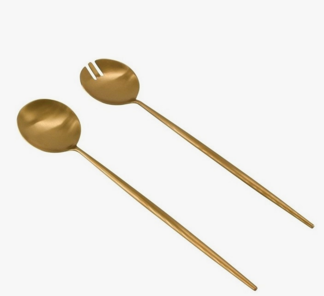 Gold Salad Servers