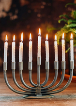 Load image into Gallery viewer, Wrought Iron Menorah
