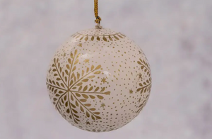 White Snowflake Ornament