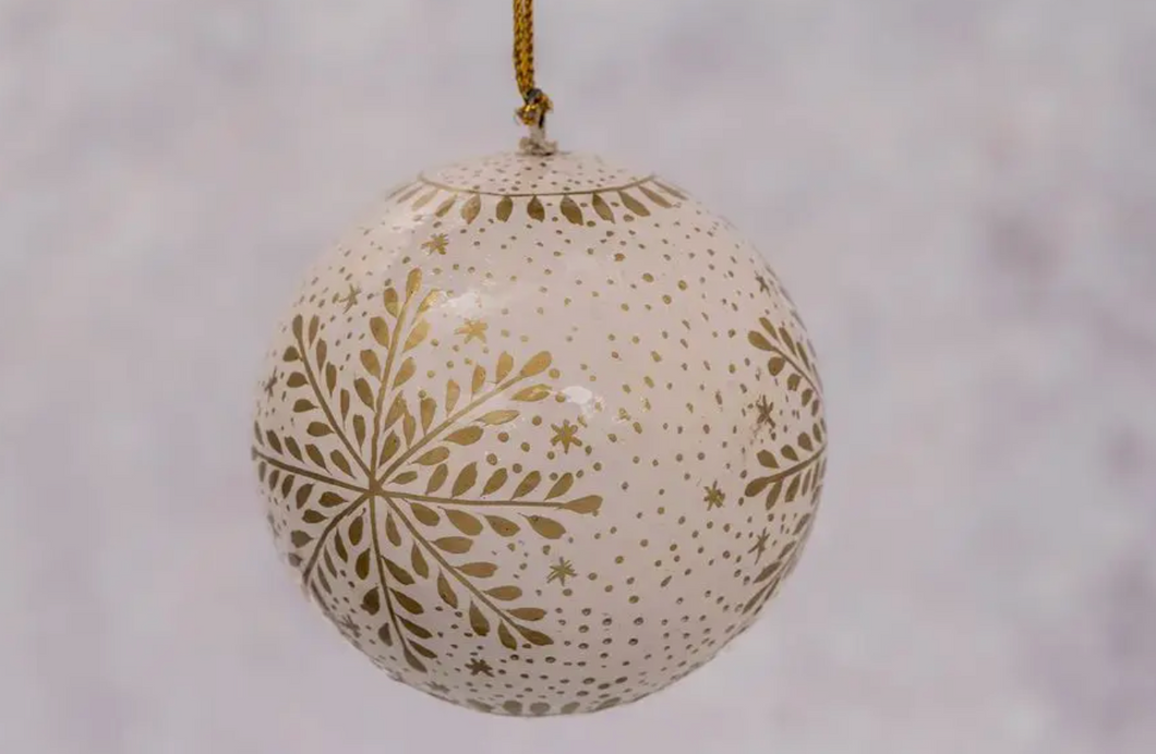 White Snowflake Ornament