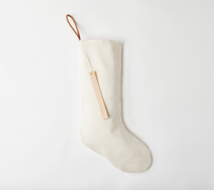 Linen Christmas Stocking