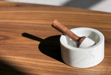 Load image into Gallery viewer, White Marble Mortar &amp; Pestle
