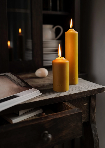 Beeswax Pillar Candles