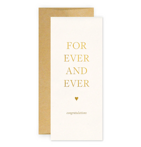 For Ever Wedding Greeting Card