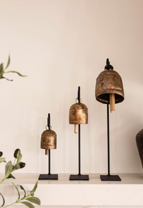 Vintage Bells w/ Iron Stands