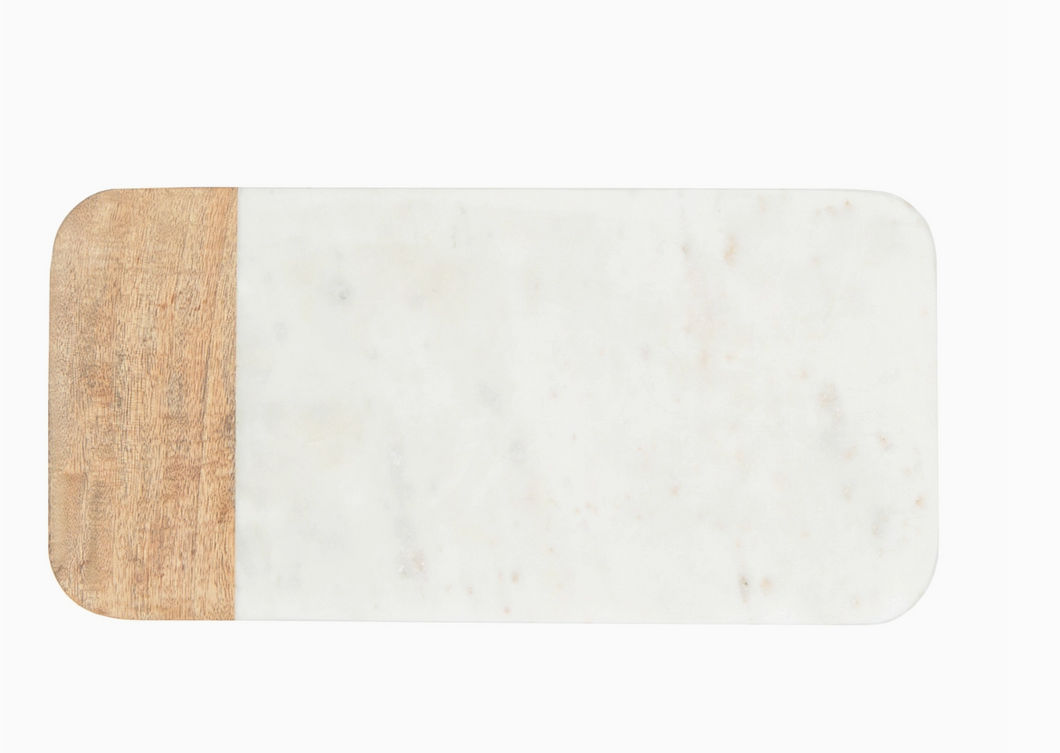 Marble & Wood Cheese Board