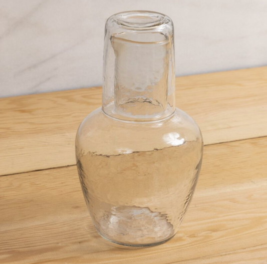 Bedside Glass Carafe w/ Glass