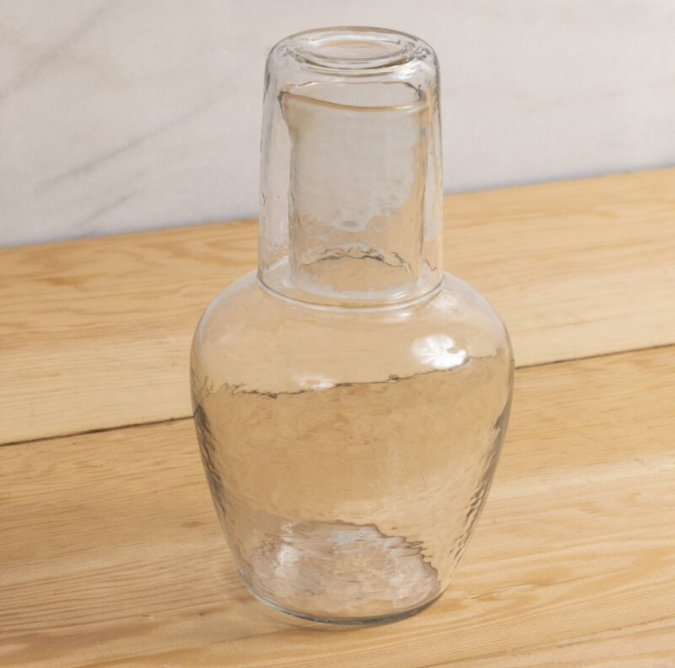 Bedside Glass Carafe w/ Glass