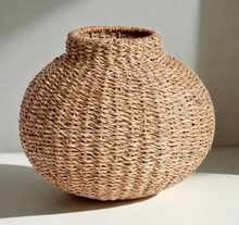 Load image into Gallery viewer, Seagrass Round Vase
