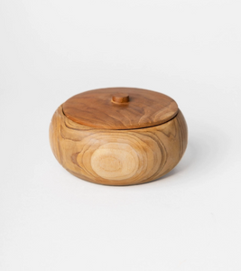 Cambria Teak Bowl with Lid