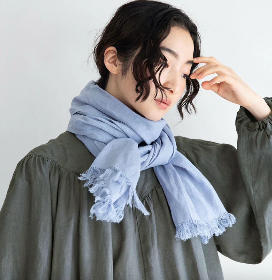 Roserie Scarf - Pale Blue