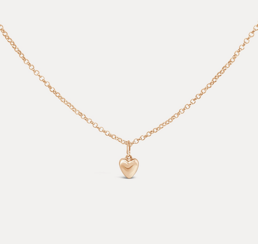 Lou Puff Heart Necklacee