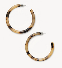 Load image into Gallery viewer, Bold Hoops - Blonde Tortoise
