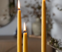 Load image into Gallery viewer, Melissa Taper Beeswax Candles - Set of 2
