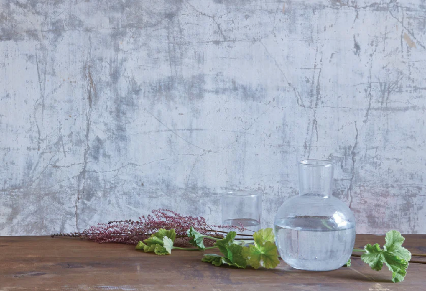 Seeded Glass Carafe