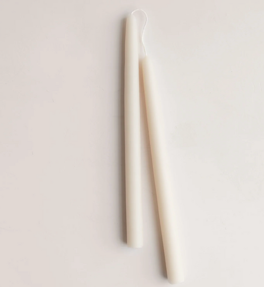12" Beeswax Dipped Taper Candle