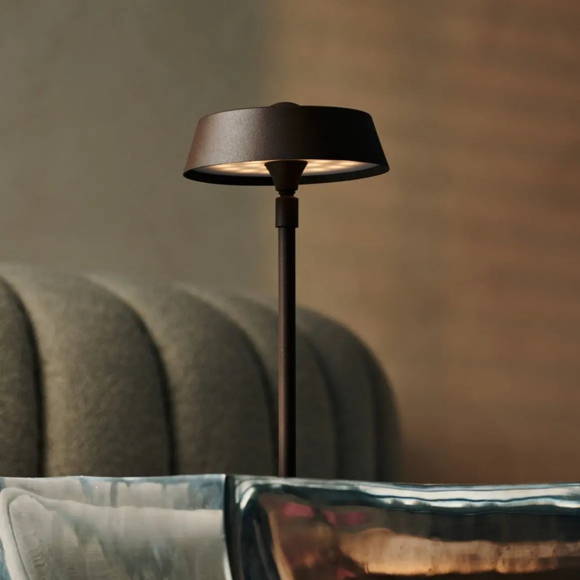 Luca Mocha Brown Rechargeable Lamp | Minimalist, Playful & Dimmable