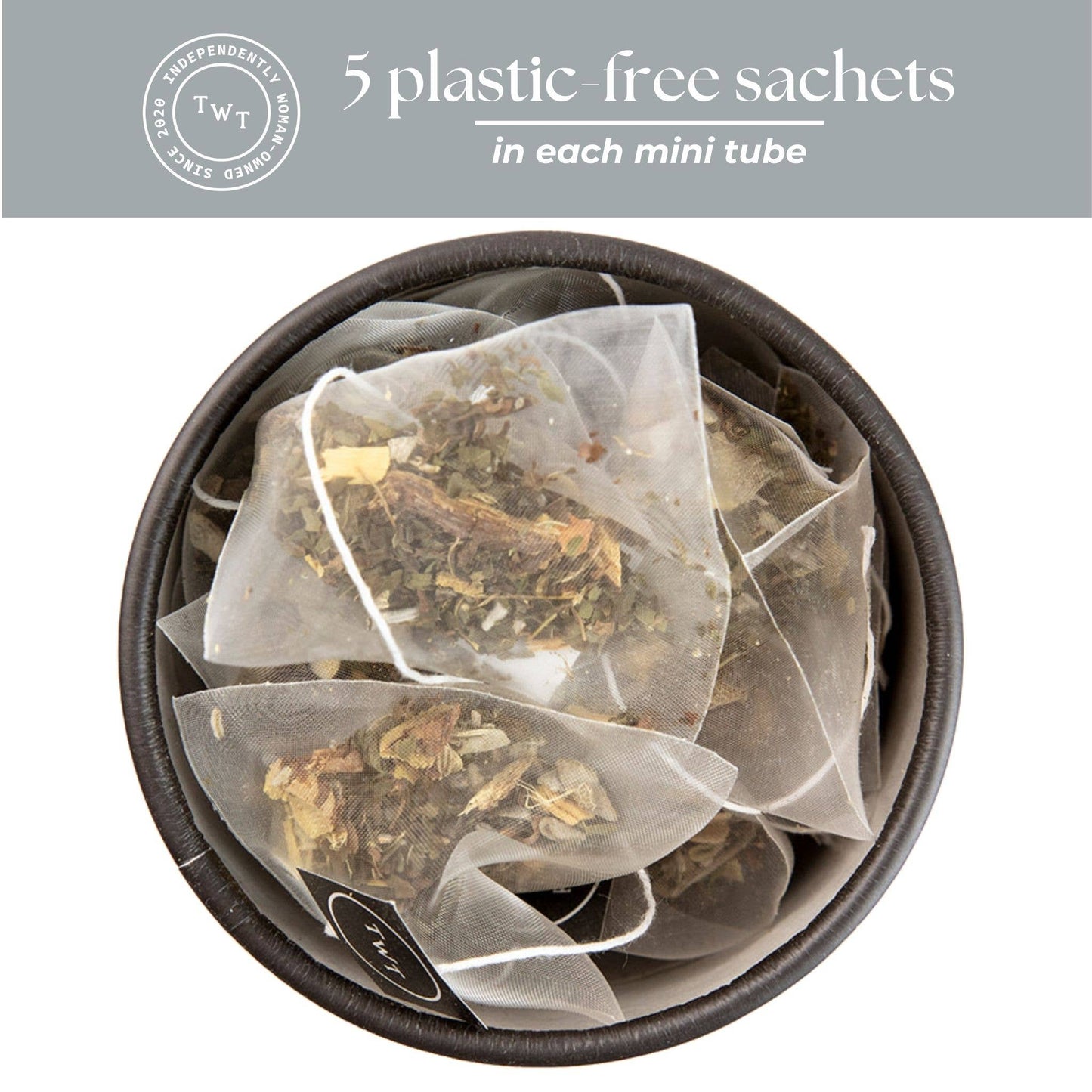 Calming Tea Herbal Rest Mini Tea Tube Gift (5 tea bags)