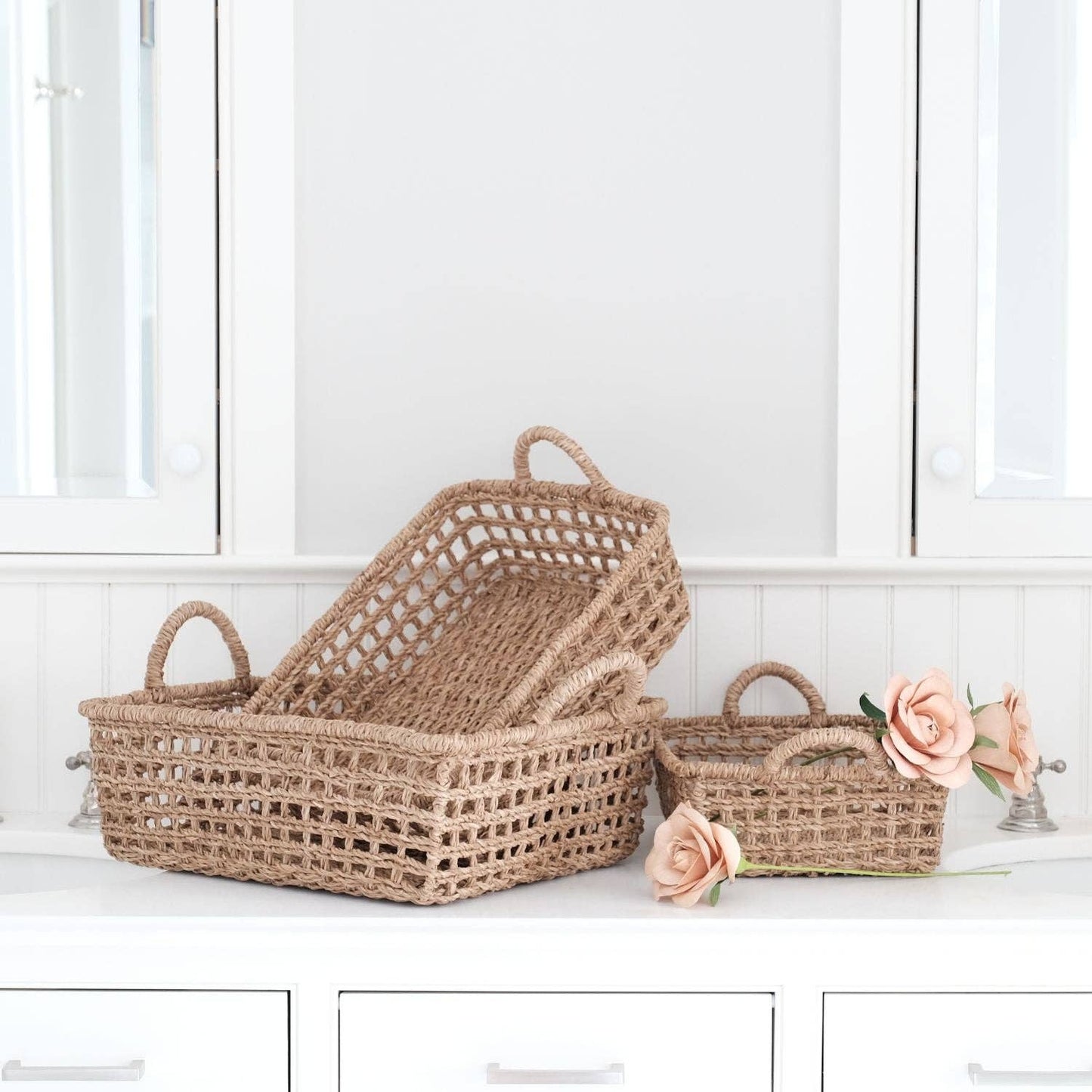 Open Weave Rectangular Trays