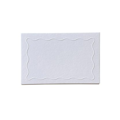 Squiggle Place Cards - Natural / Set of 12
