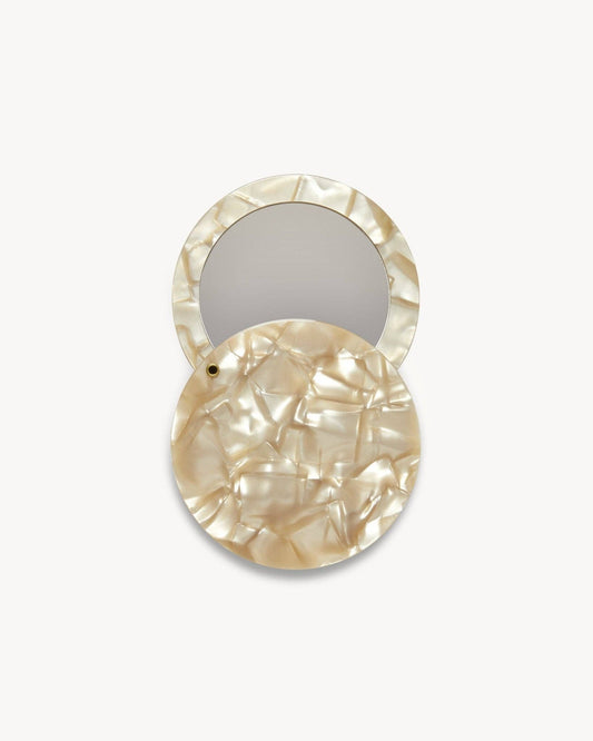 Circle Mirror in Sand Shell