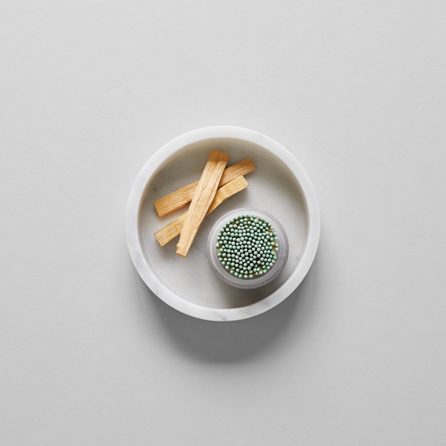 Stoneware Match Strike Pot: Grey