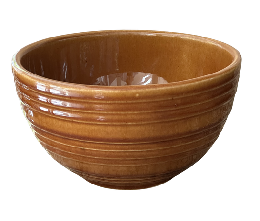 Vintage McCoy Ribbed Stoneware Bowl